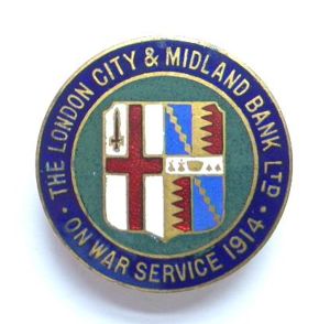 1914 London City & Midland Bank Ltd on war service …