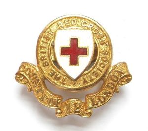 WW1 British Red Cross Society County of London 12 cap …