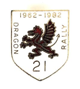1962 -1982 Dragon Rally Motor Cycle Badge Wales