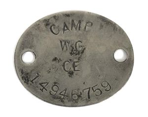 WW2 Hertfordshire / East Surrey Regiment Personal ID Tag