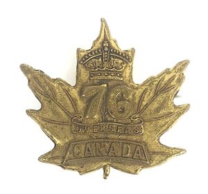 WW1 Canadian CEF 76th Infantry Battalion Pin Badge P.W.Ellis & …
