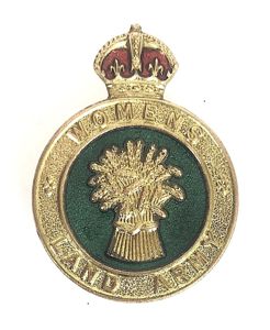 WW2 Womens Land Army WLA hat and uniform badge H.W.Miller