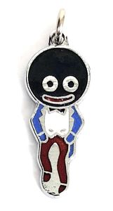 Robertsons white waistcoat Golly standard pendant advertising badge