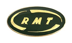 Rail Maritime & Transport RMT Union Badge Founded 1990