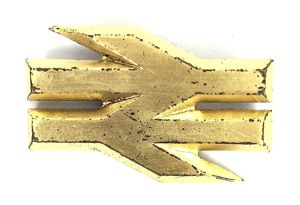 British Rail Double Arrow Gilt Cap Badge