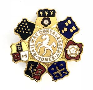 Railway Convalescent Homes pin badge issued 1948 to 1951