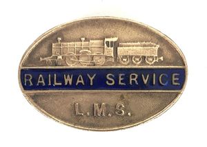 WW2 London Midland Scottish Railway LMS war service PIN badge …