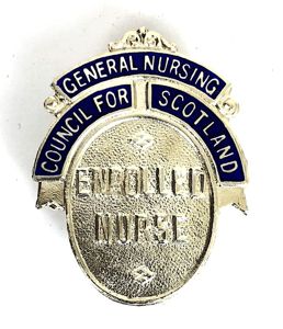 General Nursing Council of Scotland Enrolled Nurse silver badge