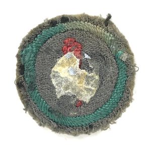 Boy Scouts Leatherworker proficiency khaki felt cloth badge c.1909 issue