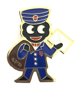 Robertsons 1980 Golly postman advertising badge all RED pocket