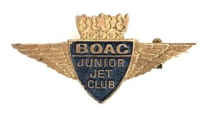 BOAC Airline Junior Jet Club pilots wing badge