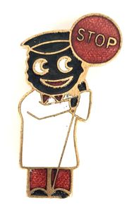 Robertsons 1970s Golly Lollipopman advertising badge