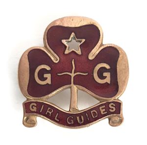 Girl Guides Land Rangers trefoil promise badge
