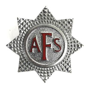 WW2 Auxiliary Fire Service AFS firemans cap badge