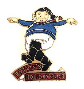 Butlins 1936 Skegness Holiday Camp jolly fisherman pre-war badge