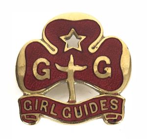Girl Guides Land Rangers trefoil enrolment promise badge Smith & …