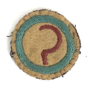 Boy Scouts Farmer proficiency khaki felt cloth badge c.1909 issue