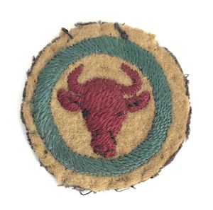 Boy Scouts Dairyman Farmer proficiency khaki felt cloth badge c.1909 …