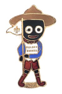 Robertsons Golly scout white waistcoat advertising badge H.W.Miller