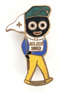 Robertsons Golly Scout green beret badge c1968 R.E.V.Gomm