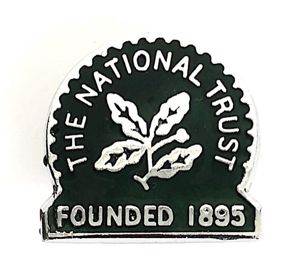 The National Trust Vintage Enamel Membership Badge Founded 1895