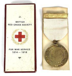 British Red Cross Society 1914 -1918 War Service Medal & …