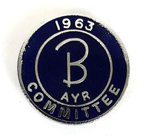 Butlins 1963 Ayr holiday camp committee badge