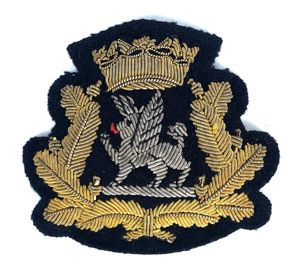 BOAC Airline silver and gold bullion aircrew cap badge