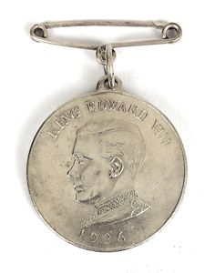 King Edward VIII 1936 Daily Dispatch Birthday Club Medal
