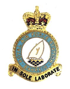 Royal Air Force RAF Station Bahrein badge H.W.MILLER