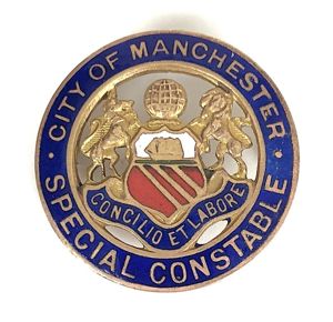City of Manchester Special Constable Officially Numbered Police Badge
