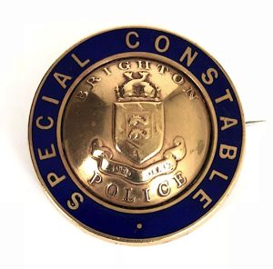 WW1 Brighton Special Constable police reserve badge