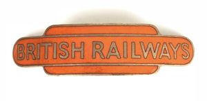 British Railways North Eastern Region totem style cap badge J.R.Gaunt