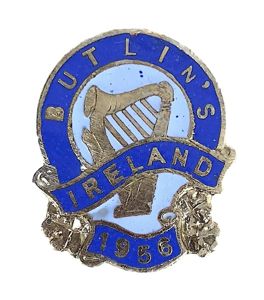 Butlins 1956 Mosney Ireland holiday camp irish harp badge