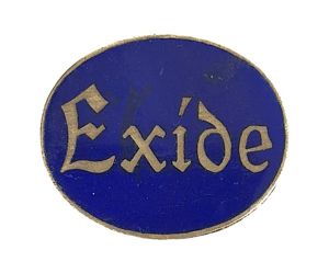 Exide Car Battery advertising badge