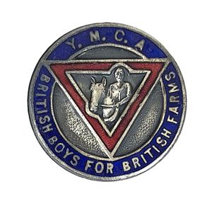 YMCA British Boys For British Farms Officially Numbered Badge Dia …