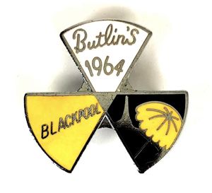 Butlins 1964 Blackpool holiday camp three triangle badge