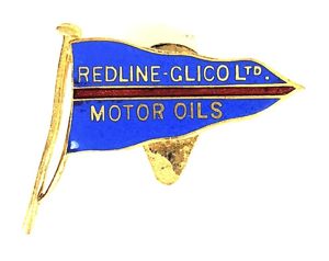 Redline-Glico Ltd Motor Oils advertising tanker flag badge