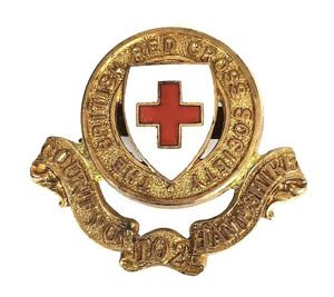 WW1 British Red Cross Society County Hampshire Detachment 102 cap …