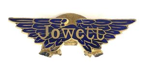 Jowett Motor Manufacturing Company winged promotional lapel badge