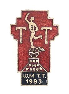 I.O.M. TT 1983 motorcycle racing badge