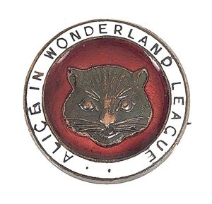 Alice in Wonderland Childrens League Fundraisiing Badge Lewis Carroll Ward …