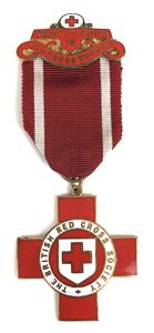 British Red Cross Society Proficiency in Nursing unnamed medal badge