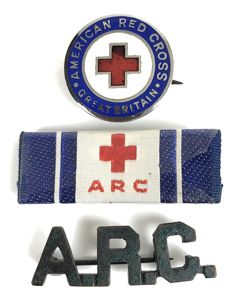 American Red Cross Great Britain War Workers Badge Title & …