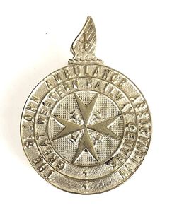 Great Western Railway Centre St John Ambulance Association GWR pin …