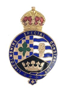 WW1 Lincolnshire Special Constabulary police reserve badge