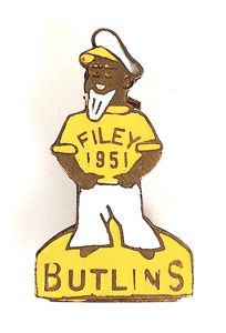 Butlins 1951 Filey holiday camp sailor man badge