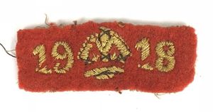 WW1 Boy Scouts 1918 war service felt cloth badge