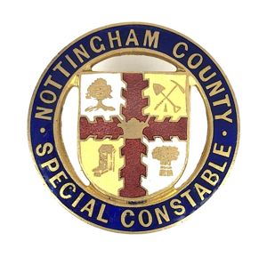 WW1 Nottingham County Special Constable 1914 police reserve badge