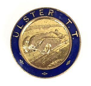 Ulster T.T. tourist trophy numbered motor racing car badge Northern …